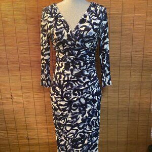 Ralph Lauren Floral Bodycon Gorgeous Classic Dress Size 2 EUC